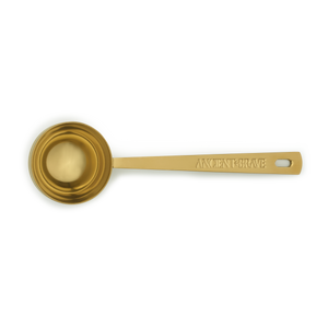 Ancestral Protein Scoop with 'Ancient+Brave' branding on a blank background